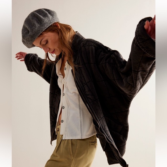 Free People Dolman Quilted Jean Jacket - Picture 7 of 14